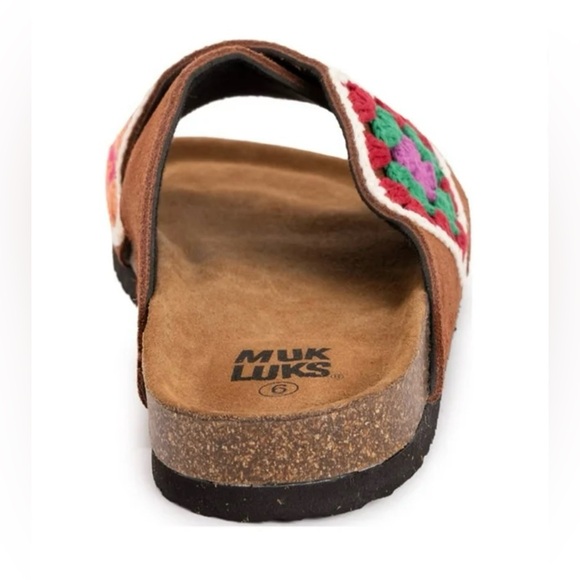 NEW Muk Luks Sandals -Crochet Slides size 7 (W) NWOT - Picture 5 of 10